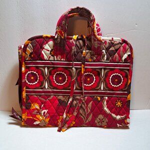 Vera Bradley Carnaby Makeup Toiletries Foldable Travel Bag